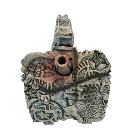 Ceramic Teapot Jim Stewart Studio Carved Stonewear Pottery Abstract Art C9048 - Picture 2 of 8